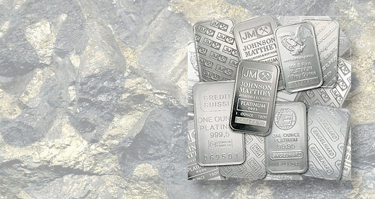 A pile of silver bars on a rock.