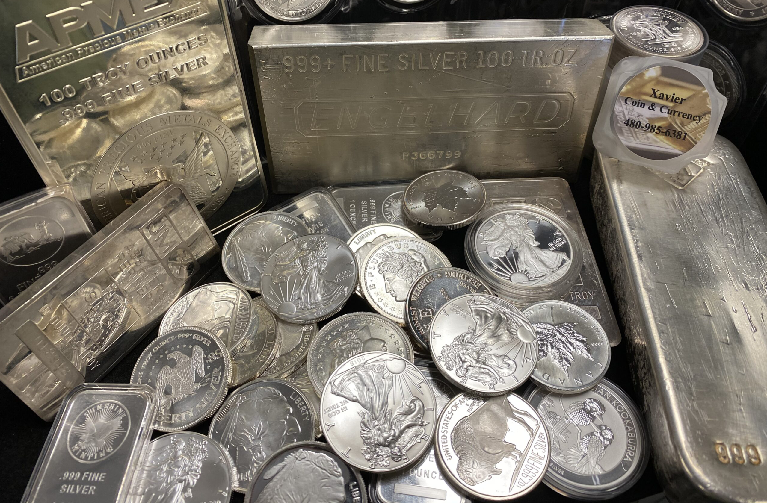 Silver Coins and Bars